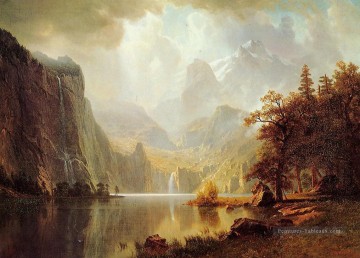  bierstadt - Dans les Montagnes Albert Bierstadt paysage ruisseaux